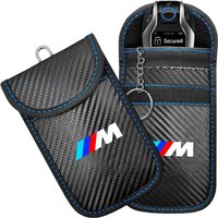RFID Shielding Pocket Car Key Case Signal Blocker Bag For BMW M Emblem E46 E36 E34 F10 E90 F30 E60 F30 E53 E30 E92 E87 Accessory