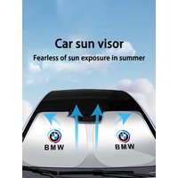 Thicken Car Sun Visor Sunshade Strong UV Resistance Front Glass Sunscreen For BMW 50th Anniversary 1 3 5 7 series E83 F16 E70