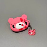 Cute Pink Bear Silicone Earbud Case – 3D Protective Cover with Accessories, Only compatible with AirPods Pro 3