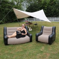 Air Mattress Inflatable Sofa Double Inflatable Chair For Flodable Blow Up Couch Lounger Portable Air Sofa Indoor Tent Camping