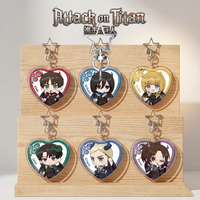 Attack On Titan Devil Chibi Ver Kawaii Keychain 2026 New Cute Keyring Eren Levi Erwin Hange Car Key Bag Pendant Fans Collection
