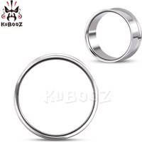 KUBOOZ Titanium Ear Tunnels Expanders Double Flared Ring Gauges Piercing Body Jewelry Earrings 2PCS