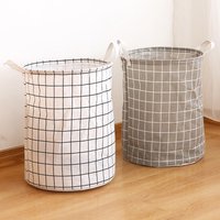1Pc/Large Capacity Fabric Laundry Basket for Home Use, Moisture-Proof Laundry Basket