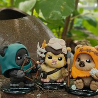 Hot Toys Start War Q Version Ewok Cosbi Blind Box Mini Figures Desktop Decor Kids Gift Children Toy Collectible Genuine