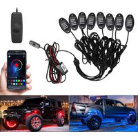RGB LED Rock Lights 4/6/8 In 1 Car Chassis Light Music Sync For Jeep Off-Road Truck Boat Bluetooth APP Control Undergolw