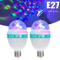 Colorful Rotating Lights Magic Ball Bulbs Household Atmosphere Lights KTV Flash Lights LED Indoor Room Stage Lights Flash Lights