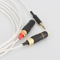 Audiocrast Pure Silver Plated 3.5mm Stereo to 2 RCA Cable Hi-end 3.5mm to Dual RCA Cable for amplifier Phone Home Theater