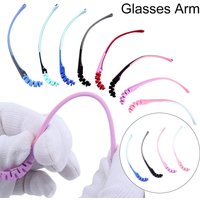 Kinder Silikon Brillen Beine Brillen Arm Anti-Rutsch Snap-on Brillen Arm Ersatz Zwei Farbe Silikon Brillen Beine