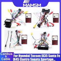 Car Radio Canbus Box Adaptor Decoder Cable For Hyundai Tucson IX35 Santa Fe IX45 Elantra Sonata Sportage MISTRA/CF ENCINO/KONA