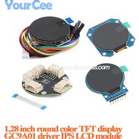 1.28 inch round color TFT display IPS 1.28" LCD bare Screen Module 240×240 240*240 resolution SPI interface GC9A01 driver