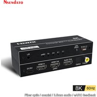 8K 60Hz HDMI eARC Audio Extractor Converter 4K 120Hz HDMI 2.1 Audio Converter Support Dolby Atmos 7.1CH For PS5 XBox DVD TV box