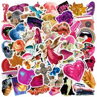 50Pcs Cool Harajuku Vintage American Stickers Graffiti Art Toys DIY Skateboard Fridge Phone Laptop Bike Waterproof Decals