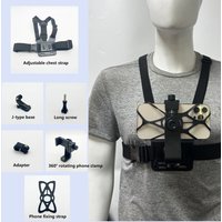 10 in 1 Phone Mount Holder Chest Strap Action Camera Kit For GoPro Hero 13 12 Insta360 For iPhone Samsung Huawei Accessories Set