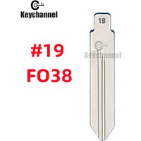 10pcs/lot #19 KD VVDI Replacement Car Key Blade Lishi FO38 Blank Key Uncut Blade Car-styling for Ford Lincoln Mercury in USA