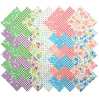 42-piece 5-inch floral printed patchwork square set, suitable for sewing and making quilts