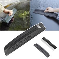 Flexible Soft Silicone Car Water Wiper Non-Scratch Handy Squeegee Window Glass Cleaning Drying Scraper Car Wash Accessorie Tools