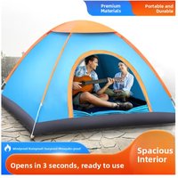 Portable Thickened Automatic Camping Tent for Overnight Outdoor Wilderness Travel Equipment Autumn Winter Full Set Waterproof...