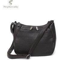 SC Soft Genuine Cowhide Leather Shoulder Handbags Women Multi Pockets Functional Cross body Satchel Bag Casual Daily All Season