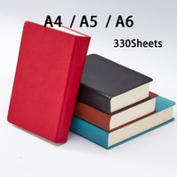 A4 A5 A6 PU Leather Notebook Soft Cover Super Thick Diary Notebook Sketchbook Blank Page Travel Journal Planner Stationery