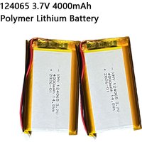 Polymer Lithium Battery 124065 3.7V 4000mAh PH 2.0mm 2pin Plug for Smart Lock Tablet Camera Driving Recorder Radio Walkie-talkie