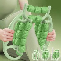 29 roller handheld leg beauty tool yoga stick ring leg clamp roller stick deep tissue trigger point rapid recovery