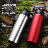 Portable Water Bottle Bicycle Riding Drinking Water Bottle Outdoor Sport Travel Mug Metal Stainless Steel Bottle