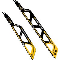 TOLESA Demolition Masonry Reciprocating Saw Blade Carbide Sawzall Blades for Cutting Aerated Concrete, Brick 1PC 12inch/18inch