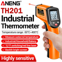 Digital Infrared Thermometer TH201 High Sensitivity Backlight Screen Laser Positioning With High and Low Temperature Range Tool