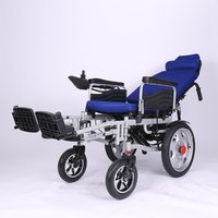 Electric folding light automatic intelligent reclining disabled the elderly four-wheel scooter wheelchair