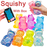 New 11 types Little Bear Maltose Pinch Stress Relief Ball Stress Relief Toy Pinch Music Stress Relief Tool Slow Rebound