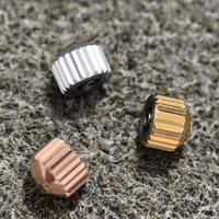 For Omega Constellation Old Crown Head Diameter 4.0mm Gold Silver Rose Gold Parts Tool Mechanical Repair Watch Three Colors