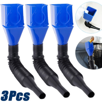 1/2/3Pcs Telescopic Car Fuel Funnels Car Truck Motorcycle Snap-On Square Oil Funnel Reusable Fuel Oil Water Filling Tool