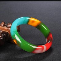 Natural Gobi Colorful Jade Bracelet Women's Fashion All-match Bracelet Gifts