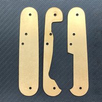 3 Types 0.8MM Thick Knife Original Part Brass Liners Lining Spacer Board Partition Plate For 84MM VICTORINOX Swiss Army Knives
