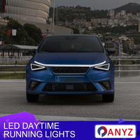 For Seat ibiza leon cupra ateca Altea LED DRL DaytimeRunning Light Scan Starting Car Hood Guide Decorative Ambient Lamp 12V