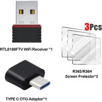 R36S (WiFi) RTL8188FTV USB Dongles and TYPE C OTG adaptor for R36S R36H R36 R36PLUS Retro Gaming console Handheld Accessories