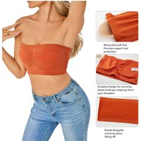 Large Size plus Wireless Tube Top Strapless Bra Women's Seamless Bandeau Bra 5XL 6XL Comfortable Underwear for Big Size Women