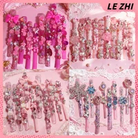 Europe America Xxl Super Long Square Stiletto Handmade Press On Nails 3D Flower Bowknot Rhinestone Pearl Snowflake Fake Nails