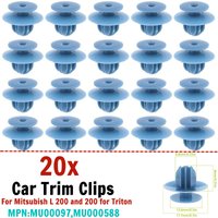 20x Replacement For Mitsubish L 200 MU000977 Car Wheel Arches Trim Clips Car Side Skirt Wheel Arch Guard Plastic Fastener Clips