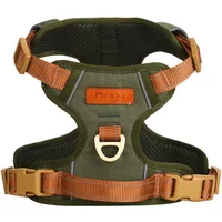 Retro pet chest strap, explosion-proof, reflective dog chest strap, anti-breaking dog leash