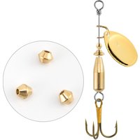 20/50pcs Brass Fishing Bead for Inline Spinner Tail Spinner Walleye Rig Spinnerbait Freshwater Bass Trout Perch Lure Making