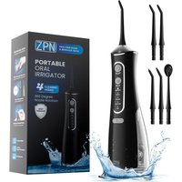 ZPN Water flosser for Teeth Cleaning and Flossing with 5 Replaceable Jet Tips, IPX7 Waterproof Water Flosser Portable and Rechar