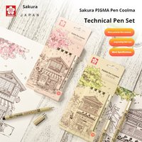 Sakura Liner Pen Set Micron Pen Quick-drying Non-smudging Professional Manga Inking Sketch Drawing Pens for Art Animation