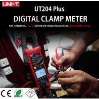 UNI-T UT204 Plus/UT210 Series Clamp Ammeters. Temperature Voltage Tester LCD Digital Current clamp AC/DC NCV True Rms Multimeter