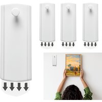 4pcs Artistic Picture Frame Photo Frame Wall Hooks No-Drilling Strong Adhesive Hanging Hook Home Decoration Accessories