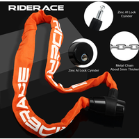 RIDERACE Bicycle Chain Lock Portable Anti-theft High Security MTB Mountain Bike Lock With 2 Keys For Scooter Electric E-Bike