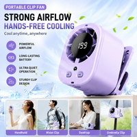 Mini Fan Portable Small Clip-on Fan 199 Speed Settings Adjustable Long Battery Life Silent Operation Outdoor Waist-mounted Fan