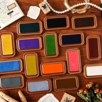 1pc/boxed Ecological cotton notebook ink paste, neutral retro ink paste, ink pad and seal accessories