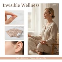 1200Pcs Ear Point Stickers Ear Pressure Stick Acupuncture Magnetic Beads Auricular Ear Stickers Massage Ear stickers