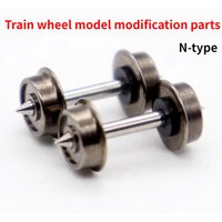 N Type 1/160 Train Accessories Train Passenger Wheel Modification Accessories Carriage Model Wheel Miniature Metal Universal